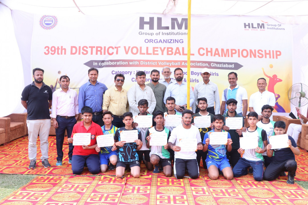 Glimpses of district volleyball championship