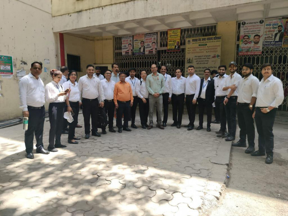 HLM College of Institution Law department students and Faculty members visited National Lok Adalat