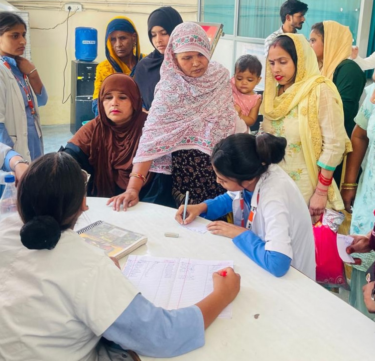 Free health camp organized in HLM College Hospital