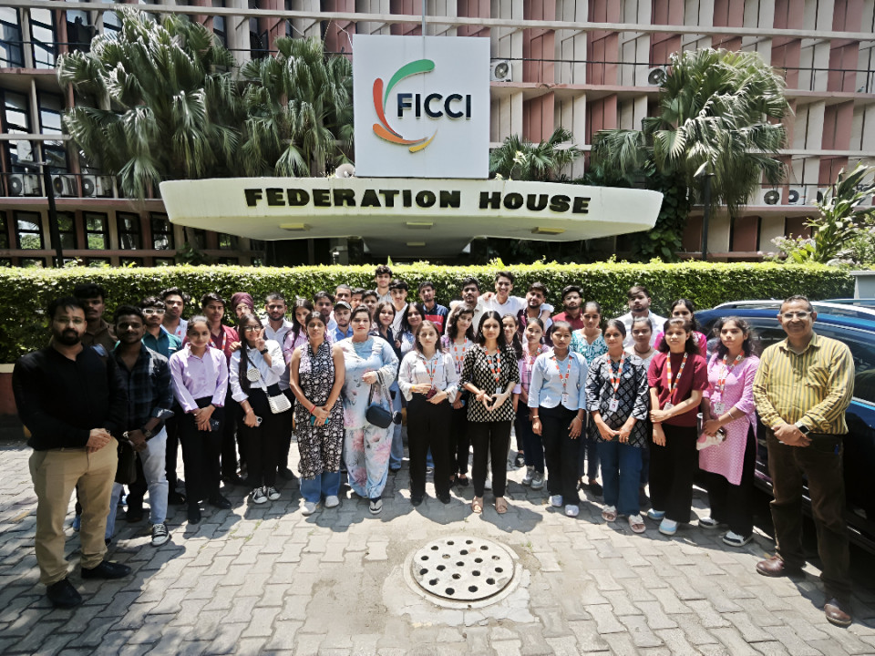 HLM College Students has visited headquarter of FICCI in Delhi